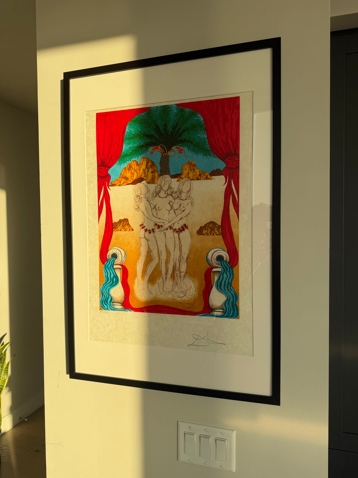 Salvador Dalí — The Three Graces of Hawaii (Tarot: Three of Cups), 1978